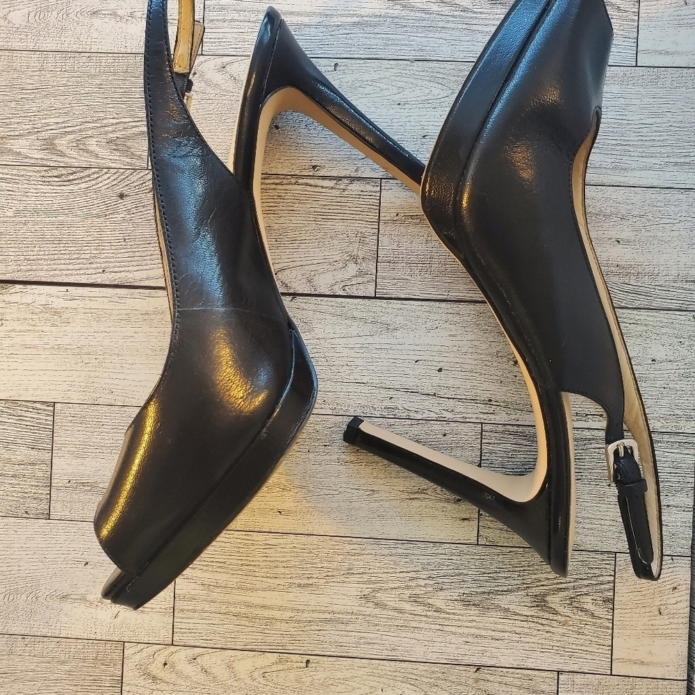 NINE WEST Woman's Black High Heels Sandals 9 M. - Picture 10 of 12